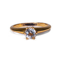 Anillo Solitario 6 Garras en Oro Amarillo - Modelo 2 - J24K