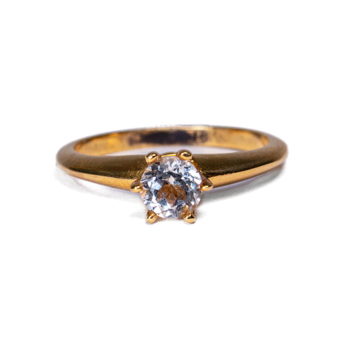 Anillo Solitario 6 Garras en Oro Amarillo - Modelo 2 - J24K