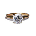 Anillo Solitario Grande en Oro Amarillo - J24K
