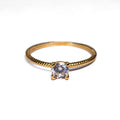 Anillo Solitario Torzal en Oro Amarillo - J24K