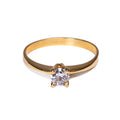 Anillo Solitario en Oro Amarillo - Modelo 1 - J24K