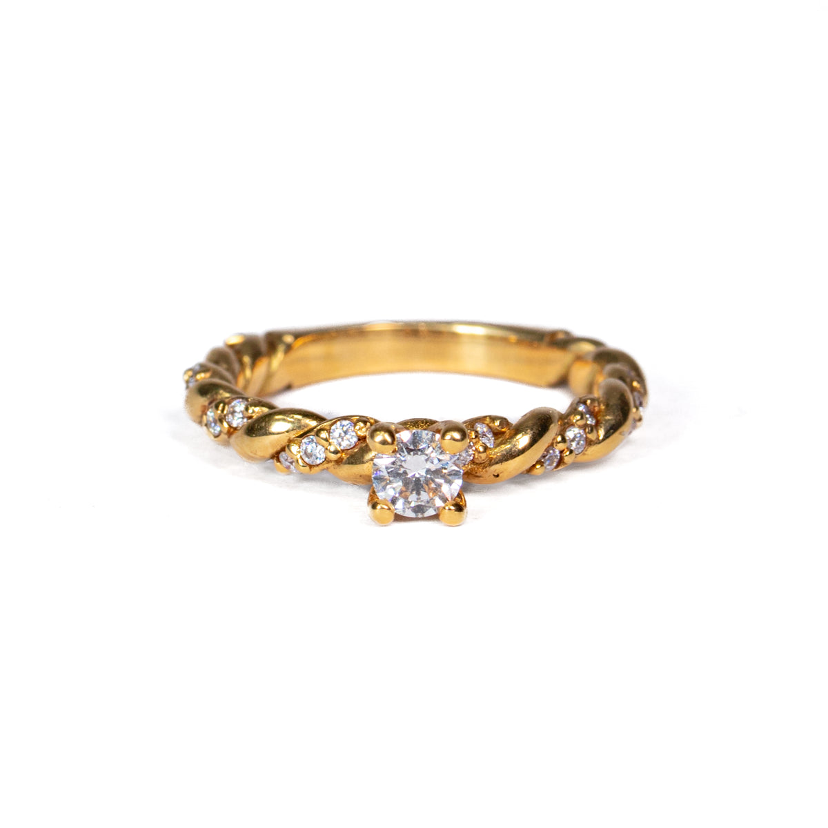 Anillo Torcido en Oro Amarillo - J24K