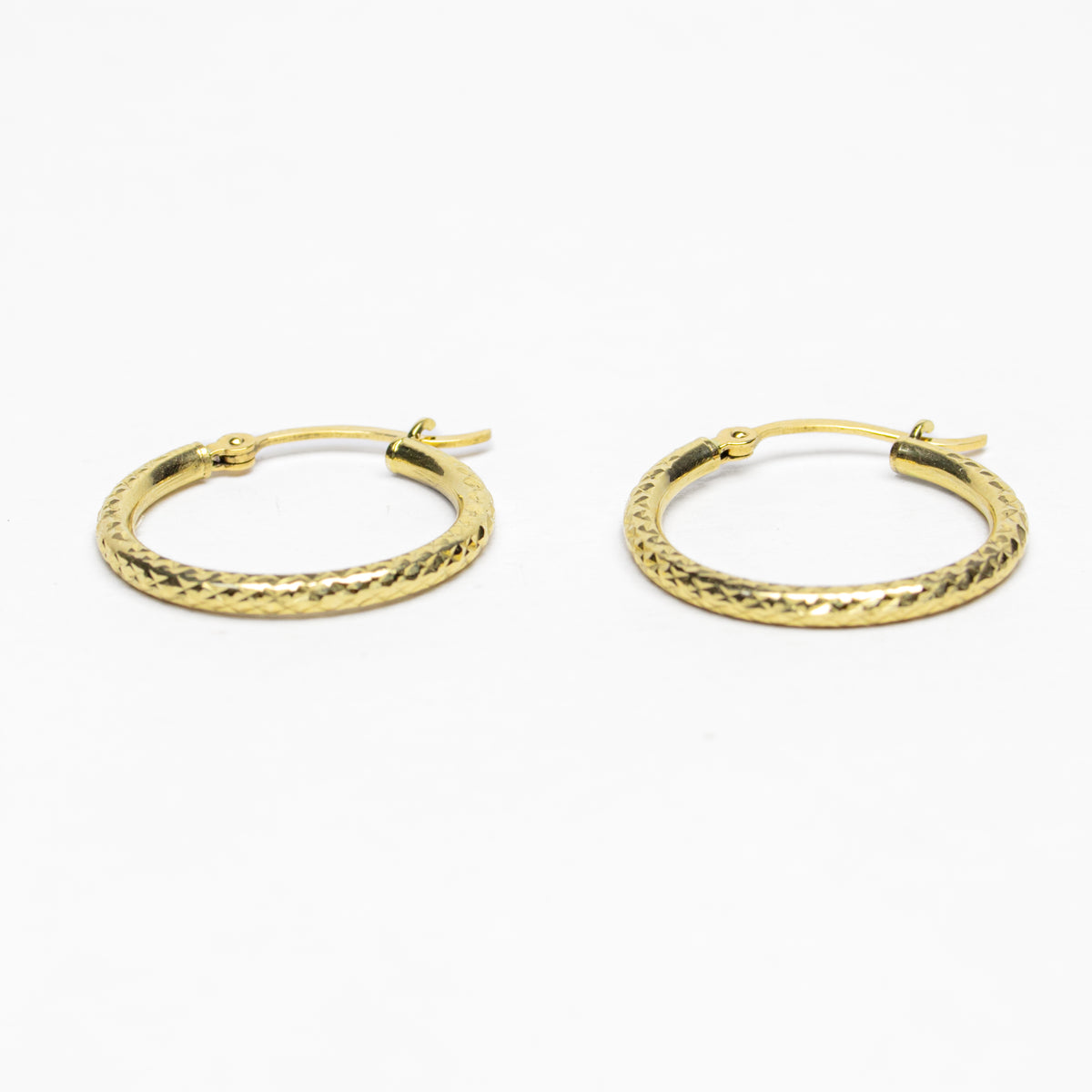 Aretes Diamantada en Oro Amarillo - Modelo 2 - J24K