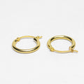 Aretes Lisa Gruesa en Oro Amarillo - J24K