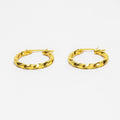 Aretes Torcida en Oro Amarillo - J24K