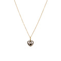 Collar Corazón Esmaltado en Oro Amarillo - J24K