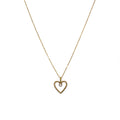 Collar Corazón Hueco en Oro Amarillo - Modelo 2 - J24K