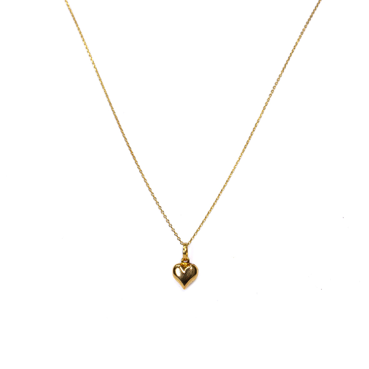 Collar Corazón en Oro Amarillo - Modelo 1 - J24K