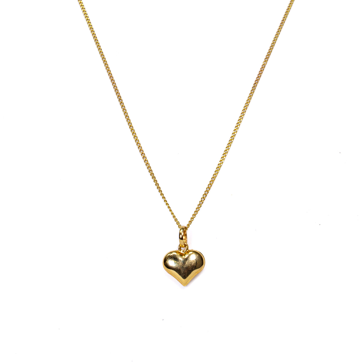 Collar Corazón en Oro Amarillo - Modelo 2 - J24K