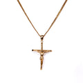 Collar Crucifijo en Oro Amarillo - J24K