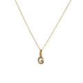 Collar Letra G en Oro Amarillo - J24K