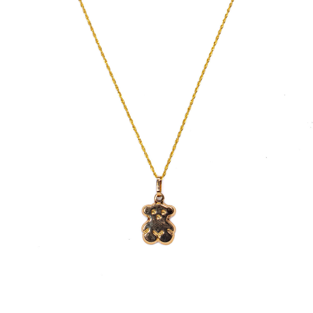 Collar Osito en Oro Amarillo - J24K