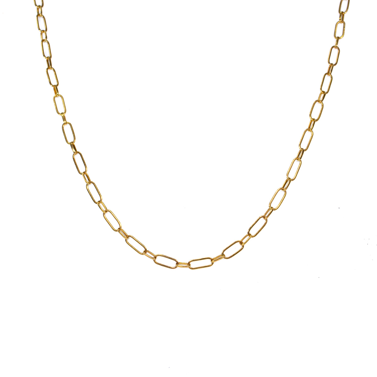 Collar Paperclip en Oro Amarillo - J24K