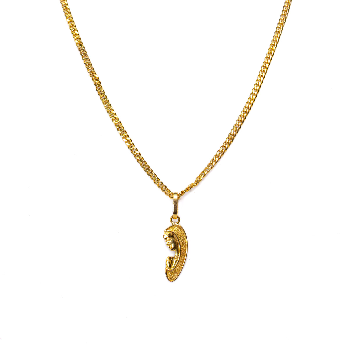Collar Virgen en Oro Amarillo - Modelo 1 - J24K