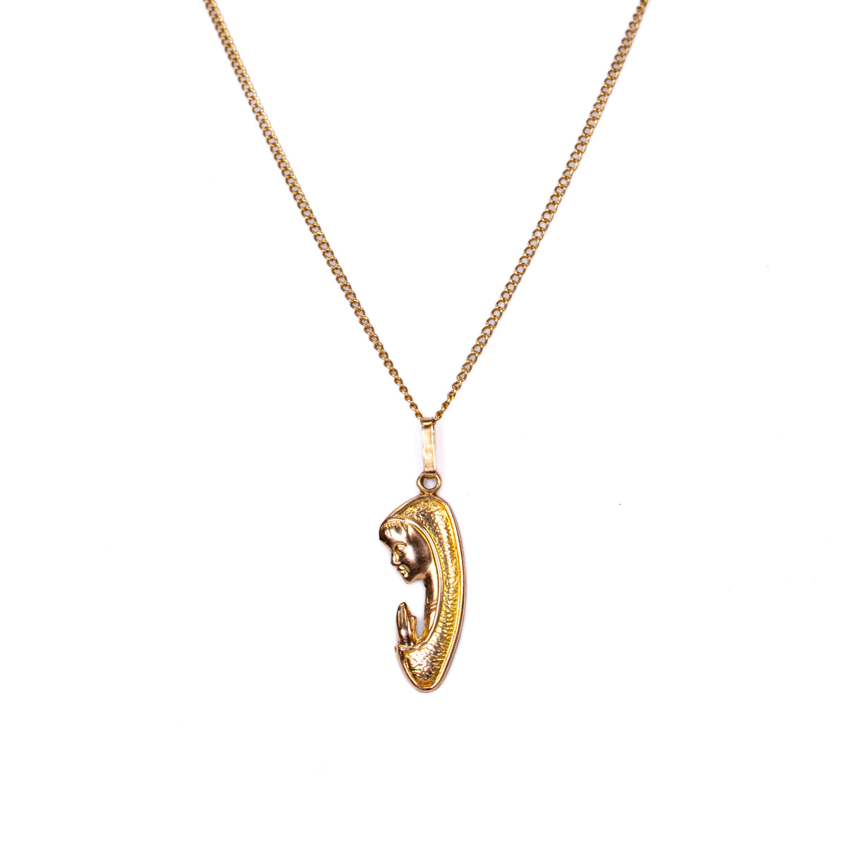 Collar Virgen en Oro Amarillo - Modelo 2 - J24K