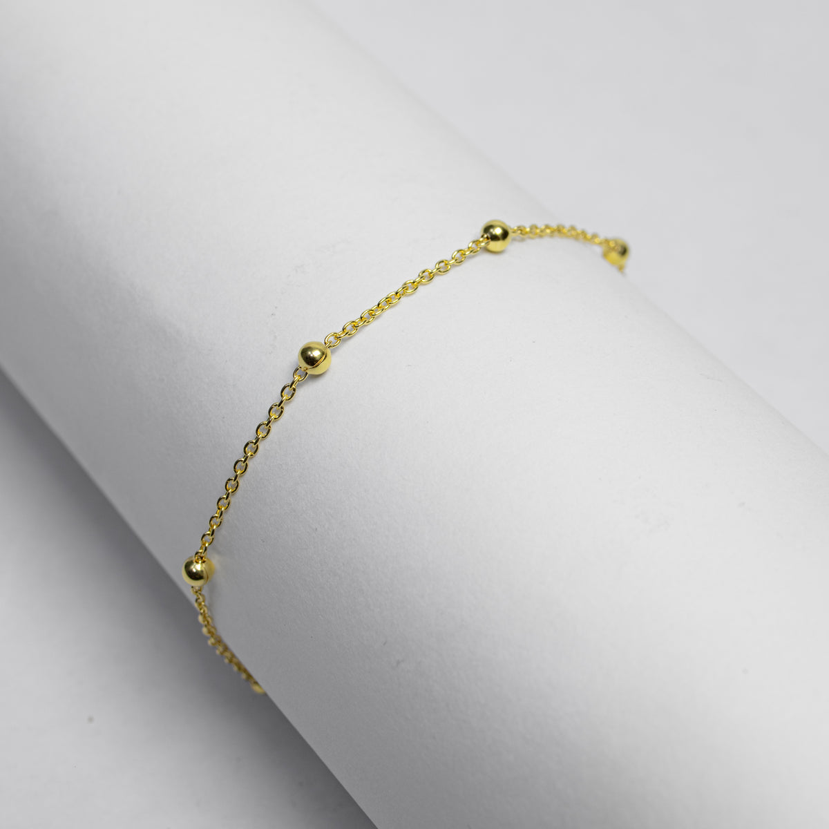 Pulsera Bolitas en Oro Amarillo - Modelo 1 - J24K