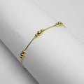 Pulsera Bolitas en Oro Amarillo - Modelo 2 - J24K