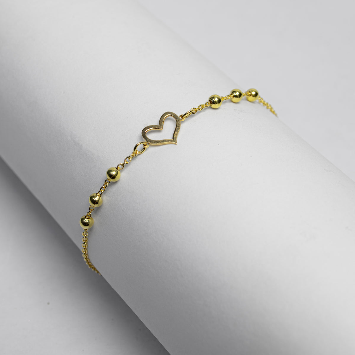 Pulsera Corazón en Oro Amarillo - J24K