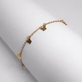 Pulsera Mariposas en Oro Amarillo - J24K