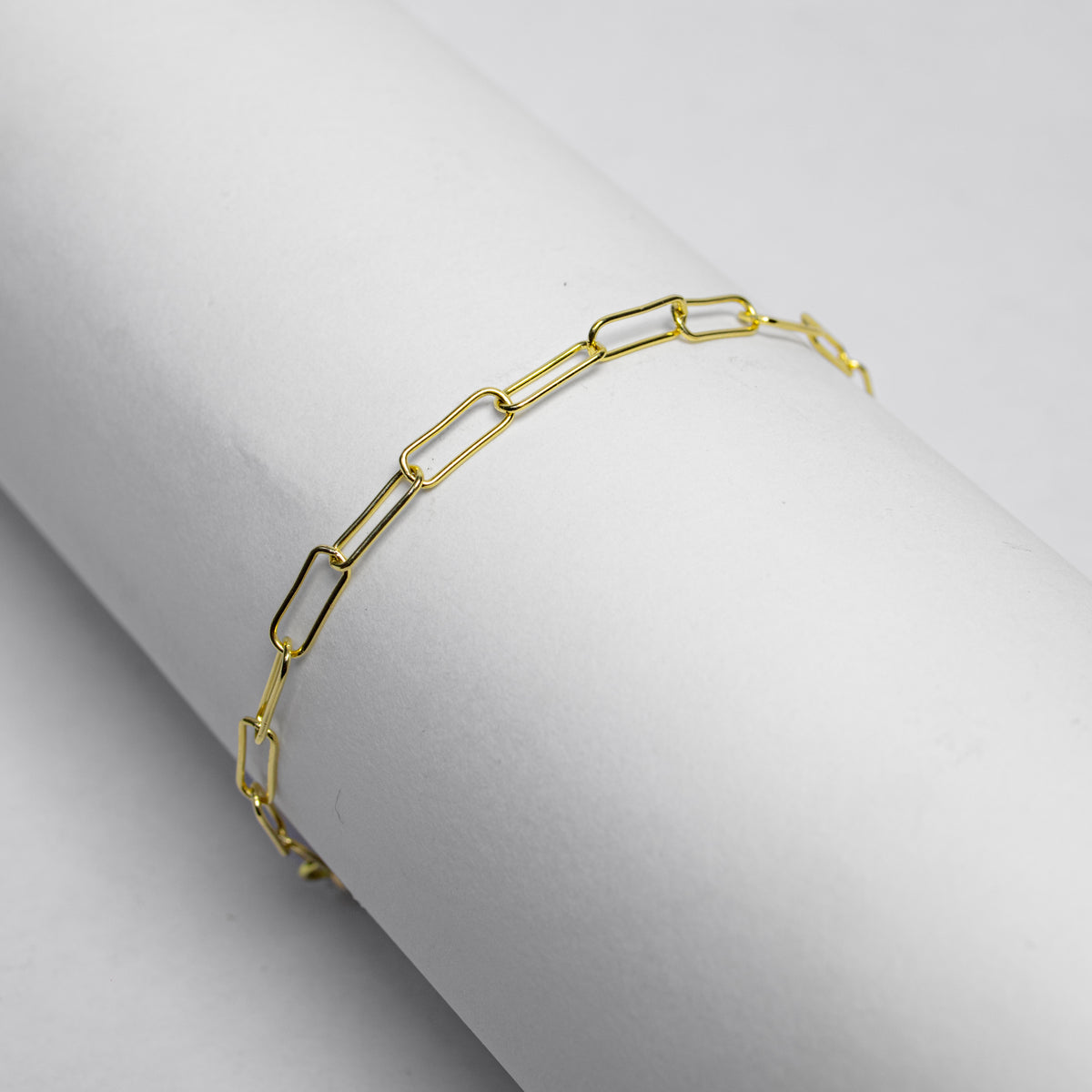 Pulsera Paperclip en Oro Amarillo - J24K