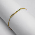 Pulsera Placa Recta en Oro Amarillo - J24K