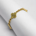 Pulsera Trébol en Oro Amarillo - Modelo 1 - J24K