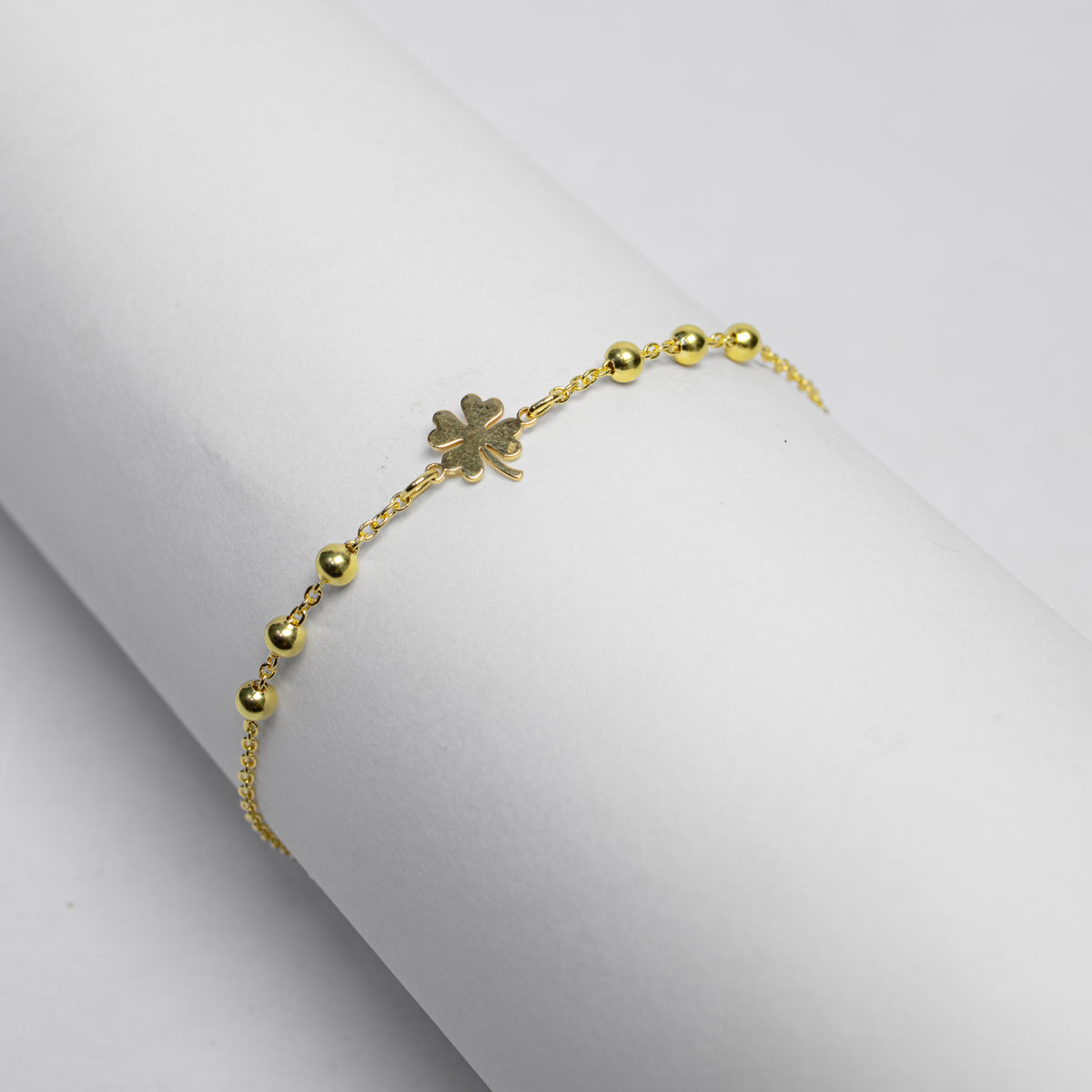 Pulsera Trébol en Oro Amarillo - Modelo 2 - J24K